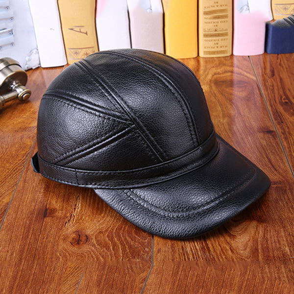 High Quality Genuine Leather Baseball Cap